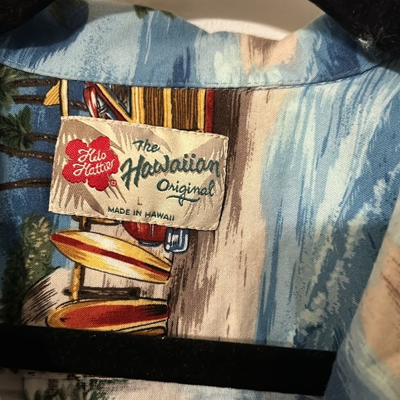 The Hawaiian Original Mens Surf/Tiki/Car Design  Hawaiian Shirt Sz L - Picture 3 of 10